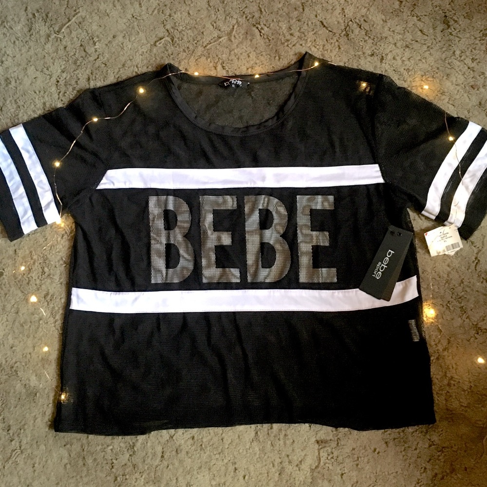 Bebe Sport Mesh Top